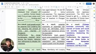 Explain essay (Sec 2 History)