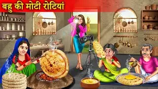 चूल्हे पर बहु की मोटी रोटियाँ | Gaon Ki Bahu Ne Chulhe Par Banayi Moti Rotiyan | Hindi Story |