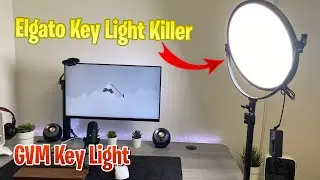 Elgato Key Light Killer - GVM Key Light Streaming Light with Desk Mount Stand Review