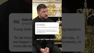 Trump Trolls Zelensky About Canceling Elections