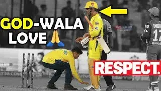 IPL 2019 : MS Dhoni Fan Touches Dhoni's Feet During CSK Vs DC Match | GOD - WALA LOVE ❤