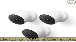 Google Nest Cam Outdoor or Indoor/Battery - 2nd Generation (3 Pack)