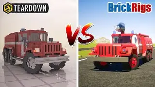 Teardown ZIL FIRE TRUCK vs Brick Rigs ZIL FIRE TRUCK