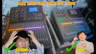 Midas M32  or  Behringer X32  side by side in 5 minutes