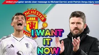 United youngster sends clear message to Michael Carrick amid Patrick Dorgu injury concern 🚨⬇️. 