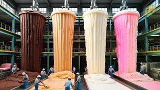 Ice Cream Mega Factory : Processing Millions of Ice Cream