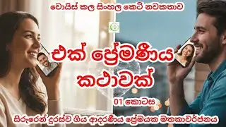 එක් ප්‍රේමණීය කතාවක් 01 | සිංහල කෙටි නව කතාව | Sinhala Short Story | Voice Story Sinhala
