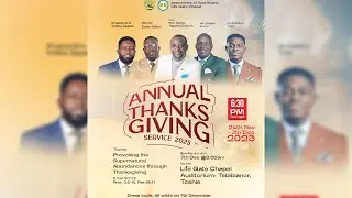 LIVE || ANNUAL THANKSGIVING SERVICE || 7-12-2025 || CLIMAX