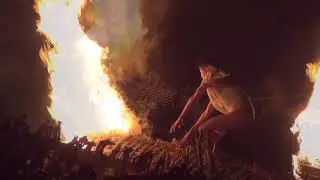 Kurume Fire Festival - Flames & Crazy antics