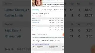 Cricket live scorecard | pak vs aus