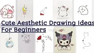 Cute Aesthetic Drawing Idea's || Easy Drawing For Beginners || Pencil Drawing || #aestheticdrawing