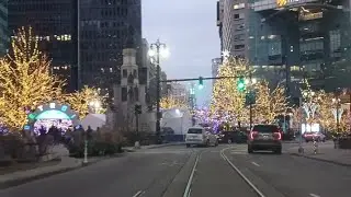Downtown Detroit (Driving down Woodward) - 1/7/23