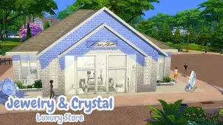 The Sims 4 💚Jewelry & Crystal Store 💍🔮 Speed Build ⏱️