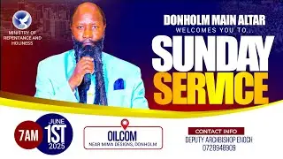 DONHOLM MAIN ALTAR SUNDAY SERVICE 01 JUNE 2025
