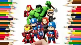 How to Draw Avengers Endgame Characters Step by Step | Easy Drawing Tutorial