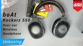 boAt Rockerz 550 Over ear Wireless Headphone Unboxing