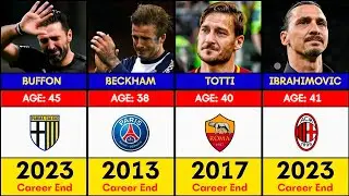 Famous Footballers Who Have Retired👋🏻 It Went by so Fast😞