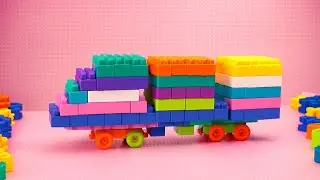 Satisfying DIY Train ASMR/ building blocks/block game/lego building blocks #asmr #buildingblocks