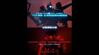 Titan Cameraman (astro claw) vs Executor Speakerman #skibiditoilet #edit #deathbattle #shorts