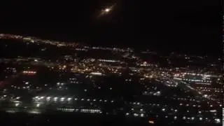 vista  De Toronto de noche/ airplane window view at night time