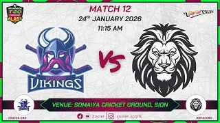 BOMBAY VIKINGS vs JNS SUPREMOS | MUMBAI T20 CRICKET BLAST 3.0 | MATCH 12 | DAY 12