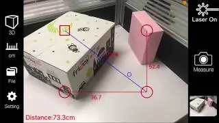 [iPin Spatial Ruler Pro] Measure box sizes