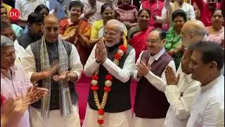 PM Modi felicitated at NDA Parliamentary Party meeting