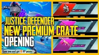 NEW PREMIUM CRATE OPENING - JUSTICE DEFENDER SET PREMIUM CRATE - PUBG Mobile Premium Crate 🔥 | BGMI