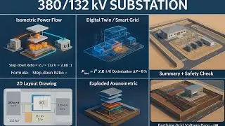 Full Description &ndash; 380 kV BSP Substation Visualization (with Formulas & Examples)