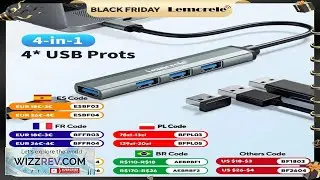 Lemorele 120cm 4Ports USB HUB OTG USB A 3.0 Adapter Multi Splitter