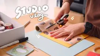 pack with me 📦 printing new thank you cards & business cards | STUDIO VLOG ☆