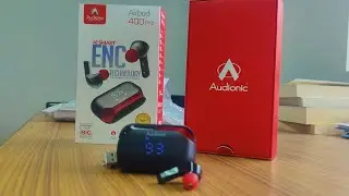 Audionic Airbud 400Pro Unboxing & review. AI Smart ENC Technology. 800 MAH case. Touch & water proof