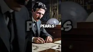 Nikola Tesla's Strange Fear of Pearls Shocked Everyone!#shorts #trending #facts #pearl #short #fyp