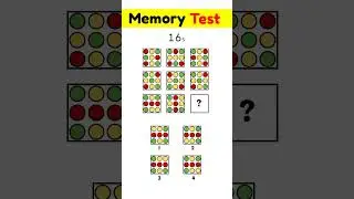 30s brain game | Memory Test | kids brain game #shorts