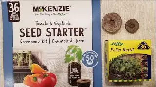 Starting seeds with Jiffy Peat Pellets (large and small pods)
