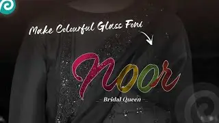 Make Colorful Glass Font In Photopea