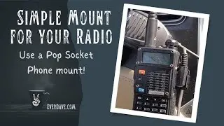 Simple mount for your handheld HAM Radio! #hamradio #tesla