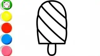 Cute Ice Cream 🍦🍨Drawing, Painting & Coloring For Kids and Toddlers_ Child Art