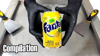 Compilation Ice Cream Rolls | Fanta, Coca-Cola, Pepsi, Dr.Pepper, Mirinda, Red Bull, Gorilla -ASMR