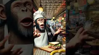 Chimpanzee Deli #ai #shorts #animals