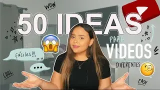 50 IDEAS para VIDEOS de  YOUTUBE  | Videos en CASA! *faciles*