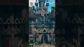 The world's smallest fantasy castle -  Valheim build #valheimbuilding #valheim #castle