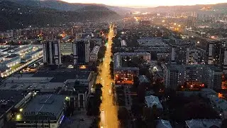 MIIB DRON - ул. 60 лет Октября и Афонтово (вечер-ночь) - Fimi x8 mini v2