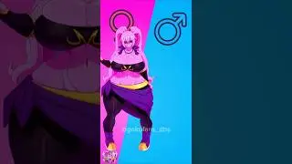 Dragon ball Character in Gender bender swap #shorts #dbs #goku #dragonball