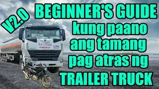 Paano mag drive ng trailer truck | truck driving tagalog version