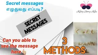 How to write and read secret messages? || small science experiments|| invisible inks ||secret tricks