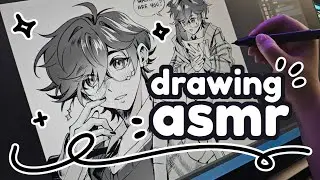 DRAWING ASMR | Digital Inking?