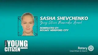 Sasha Shevchenko - Rotary Young Citizen Peacemaker Award 2025