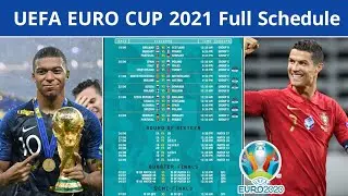 UEFA EURO CUP 2021 Full Schedule || Euro 2021 start date Time Venue ||  Football News Bengali