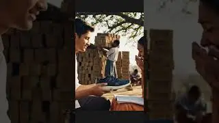 Poor boy work hard to buy shoes for his mother